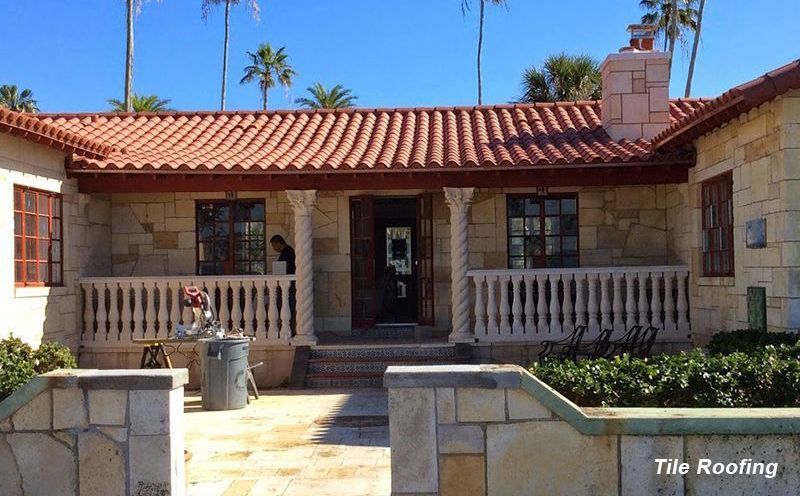 Residential tile roof by Florida Southern Roofing.